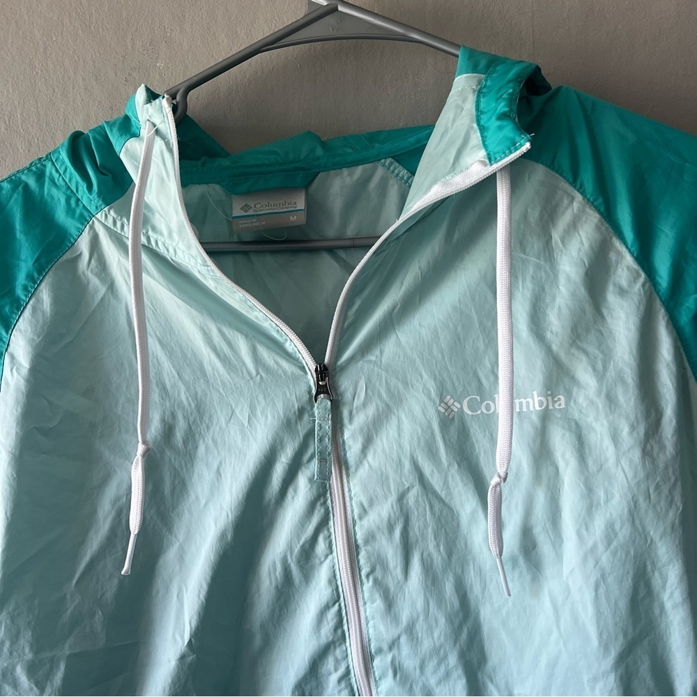 Columbia Two Toned Teal Flash Forward Jacket Size Medium - Picture 3 of 8